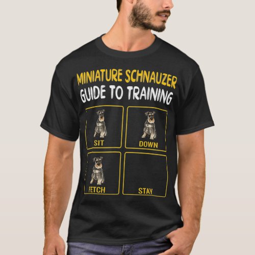 Miniature Schnauzer Guide To Training Dog T_Shirt