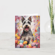 Miniature Schnauzer Happy Easter