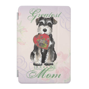Miniature Schnauzer Heart Mom iPad Mini Cover