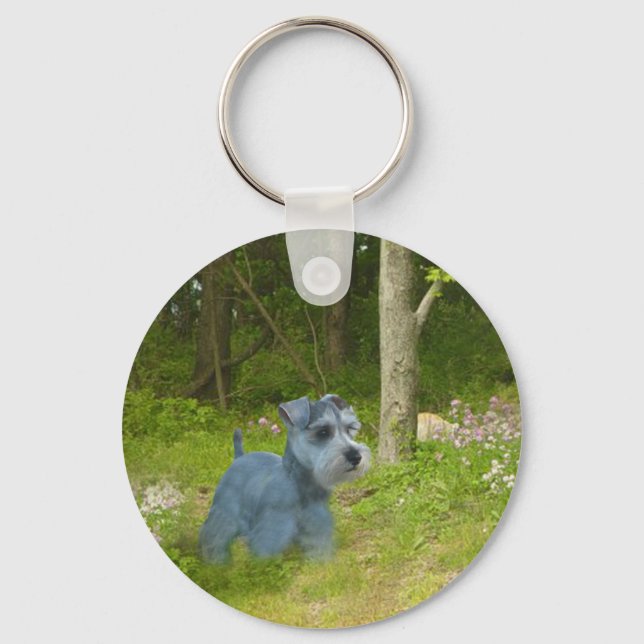 Miniature Schnauzer Keychain (Front)