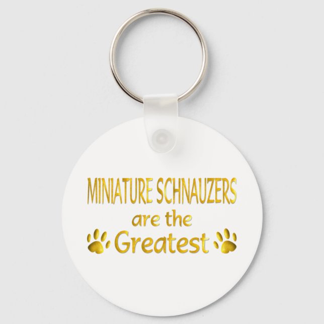 Miniature Schnauzer Keychain (Front)