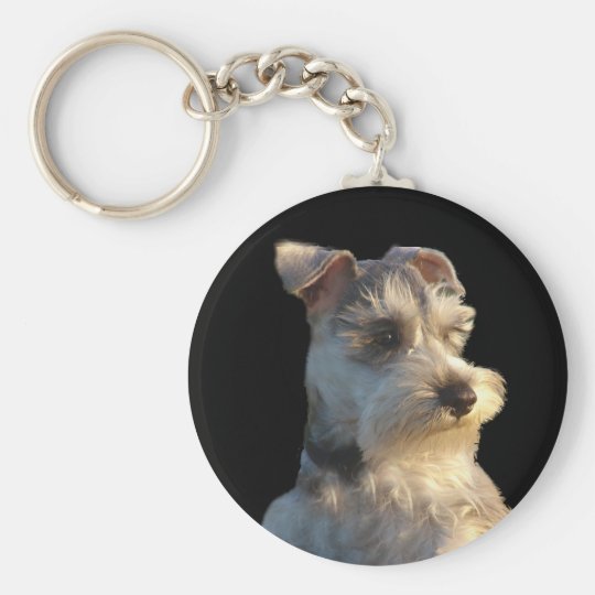 Miniature Schnauzer Keychain