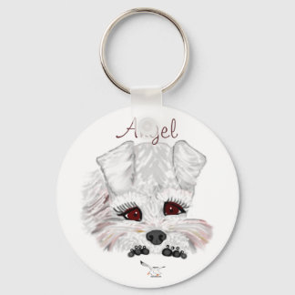 Miniature Schnauzer Keychain