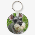 Miniature Schnauzer Keychain