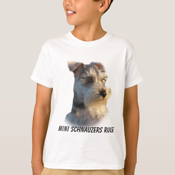 mini schnauzer t shirts