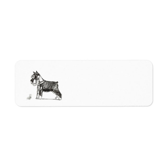 MINIATURE SCHNAUZER LABEL (Front)