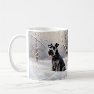 Miniature Schnauzer Let It Snow Christmas Coffee Mug