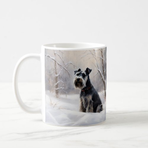 Miniature Schnauzer Let It Snow Christmas Coffee Mug