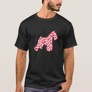 Miniature Schnauzer Love Heart Dog Valentine s Day T-Shirt