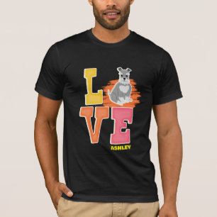 Miniature Schnauzer lovers cute color T-Shirt