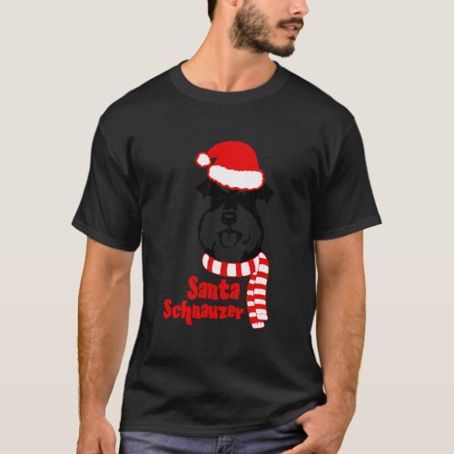Miniature Schnauzer Merry Woofmas Christmas Dog Gi T_Shirt