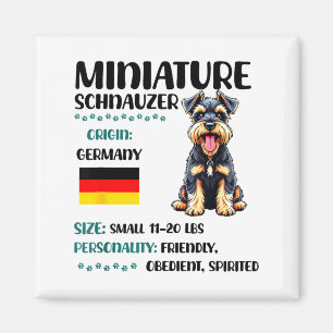 Miniature Schnauzer Origin Funny Mini Schnauzer Lo Magnet