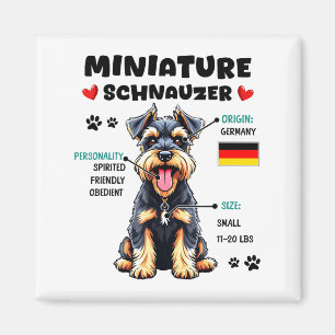 Miniature Schnauzer Owner Funny Mini Schnauzer Lov Magnet