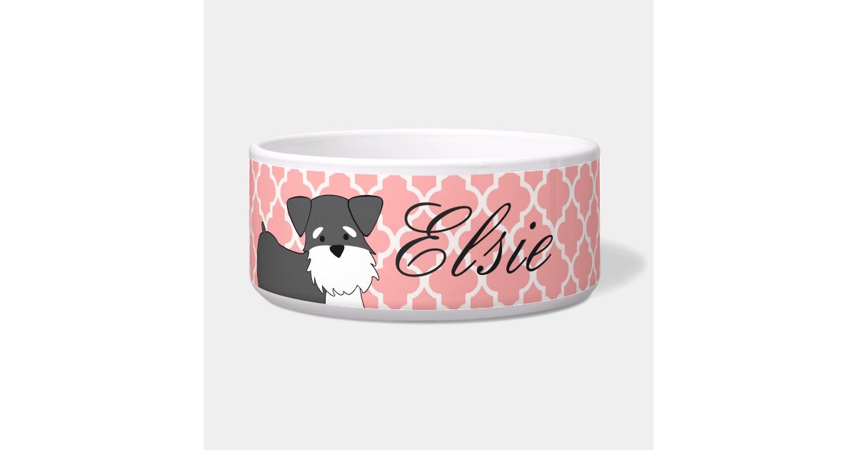 Miniature Schnauzer Pet Bowl Zazzle