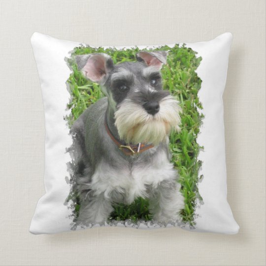 schnauzer plush pillow