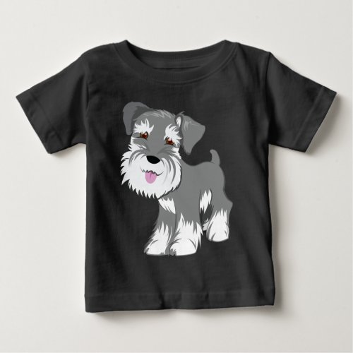 Miniature Schnauzer Puppy Baby T_Shirt