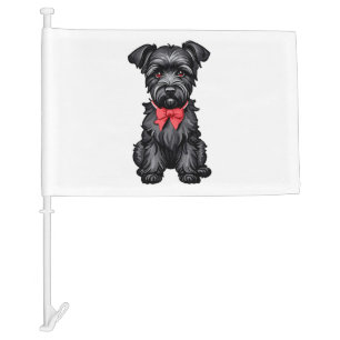Miniature Schnauzer puppy Car Flag