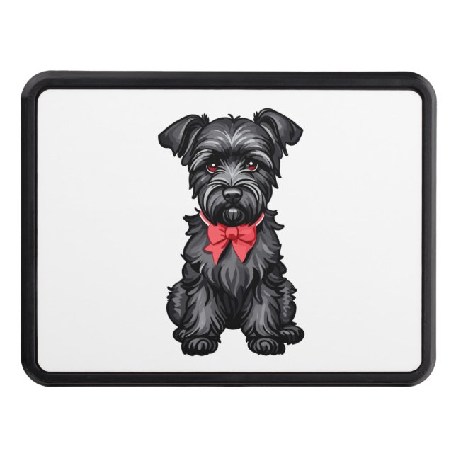 Miniature Schnauzer puppy  Hitch Cover (Front)