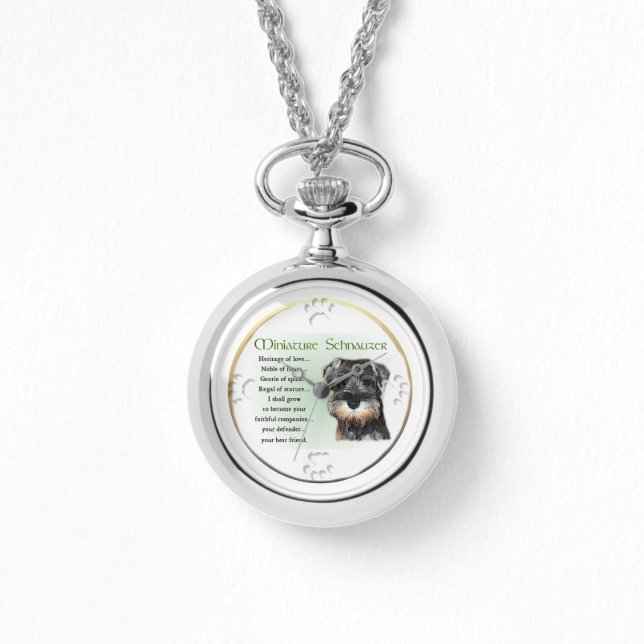 Miniature Schnauzer Puppy Watch (Front)