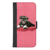Miniature Schnauzer Puppy Watercolor Digital Art