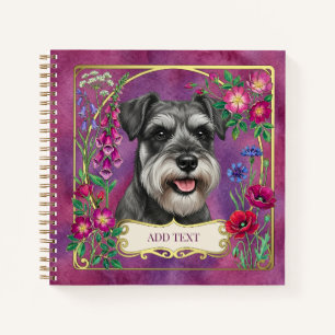 Miniature Schnauzer Salt and Pepper Notebook