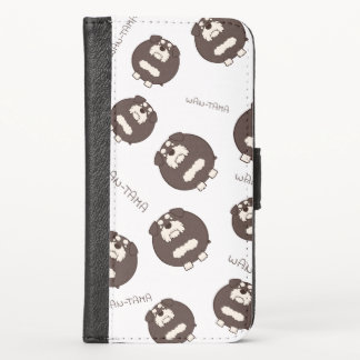 Miniature Schnauzer 'Shinatama (Black)' iPhone X Wallet Case