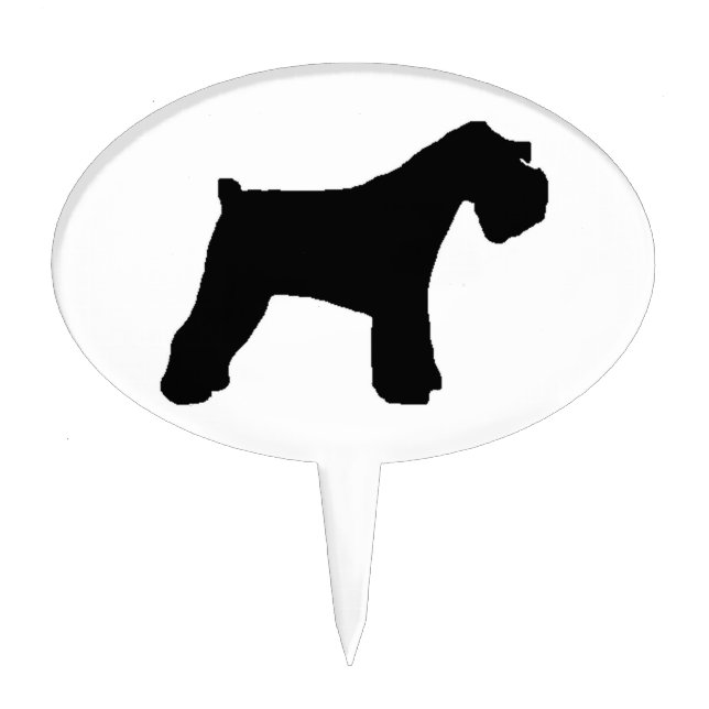 Miniature_Schnauzer silo Cake Topper (Front)