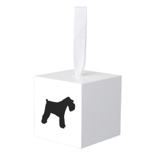 Miniature_Schnauzer silo Cube Ornament