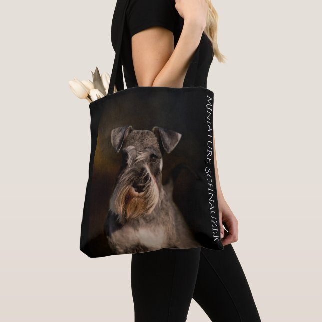 Miniature Schnauzer Tote Bag (Close Up)
