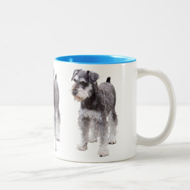 Miniature Schnauzer Two-Tone Coffee Mug (Right)