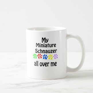 Miniature Schnauzer Walks Design Coffee Mug
