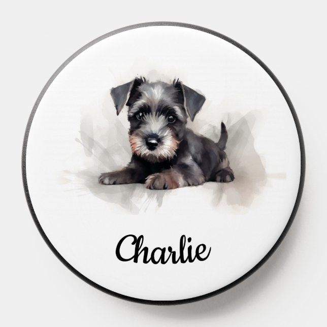 Miniature Schnauzer Watercolor PopSocket (Popsocket)