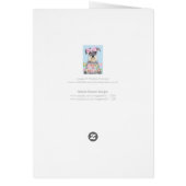 Miniature Schnauzer Wearing Pink Polka Dot Bow Cards (Back)