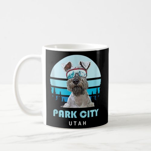 Miniature Schnauzer Winter Ski Park City Utah Dog  Coffee Mug