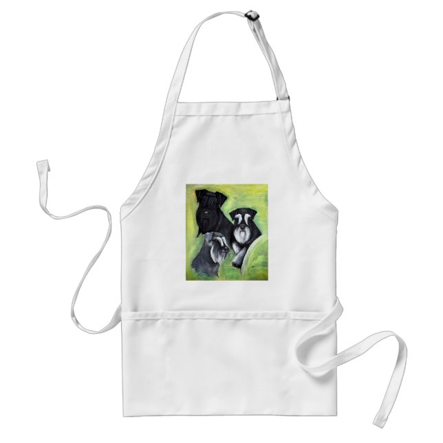 Miniature schnauzers adult apron (Front)