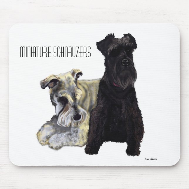 Miniature Schnauzers - Mousepad (Front)