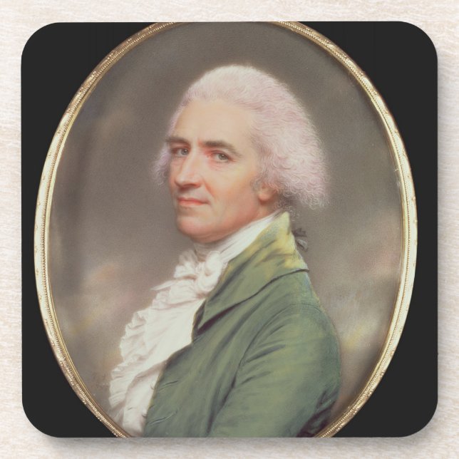 Miniature Self Portrait Drink Coaster (Front)