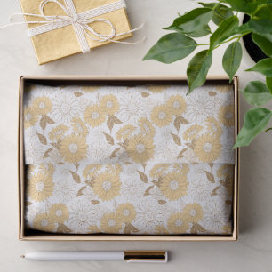 Miniature Sunflowers Pattern Tissue Paper