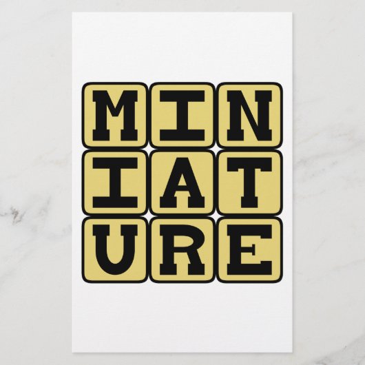 Miniature, Tiny Collectible (Front)