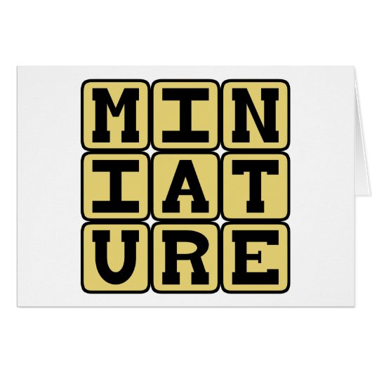 Miniature, Tiny Collectible Cards (Front Horizontal)