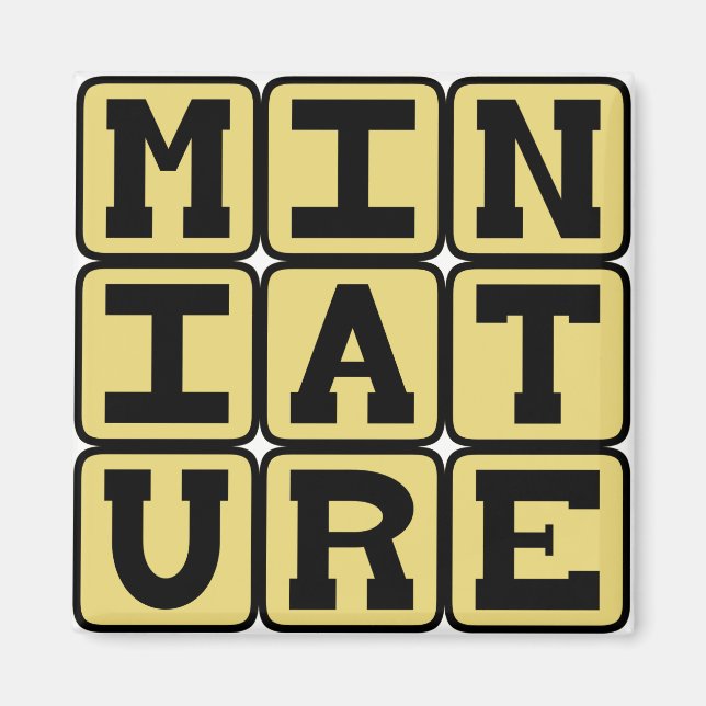 Miniature, Tiny Collectible Magnet (Front)