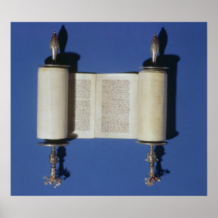 Miniature Torah Scroll, 1765 Poster