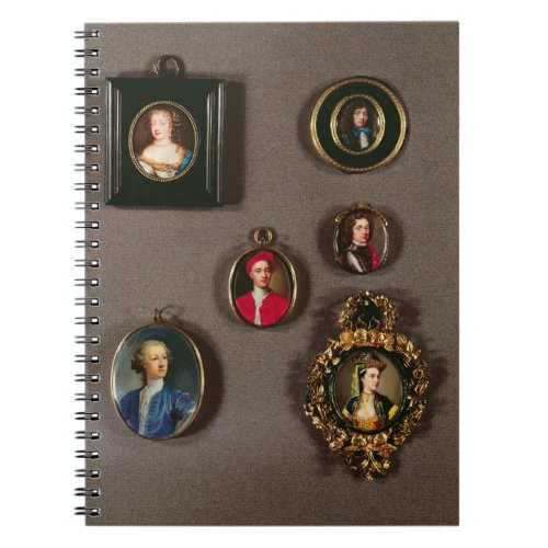 Miniatures from LtoR TtoB Frances Teresa Stuart Notebook