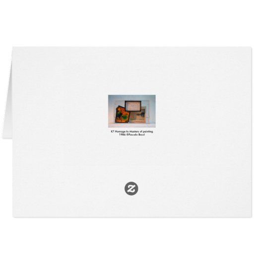 Miniatures Homage to Painters K7 1986 Mixed-media (Back Horizontal)