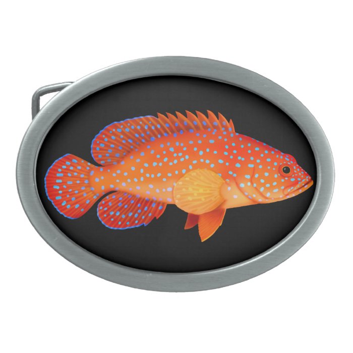 Miniatus Grouper Vermilion Sea Bass Belt Buckle