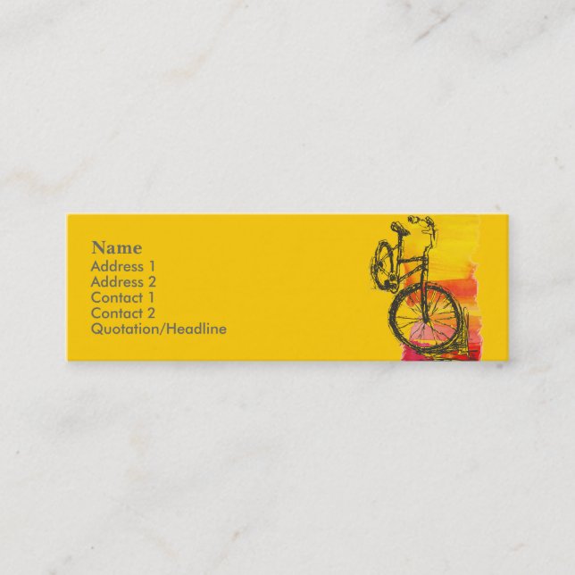 Minicard Bike Business Card (Front)