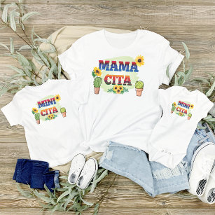 Minicita, Mommy and Me With Cactus and Sunflowers Toddler T-shirt