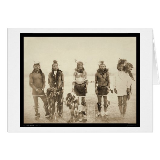 Miniconjou Indian Grass Dancers SD 1890 Cards (Front Horizontal)