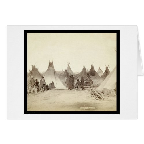 Miniconjou Indian Tipi Camp SD 1891