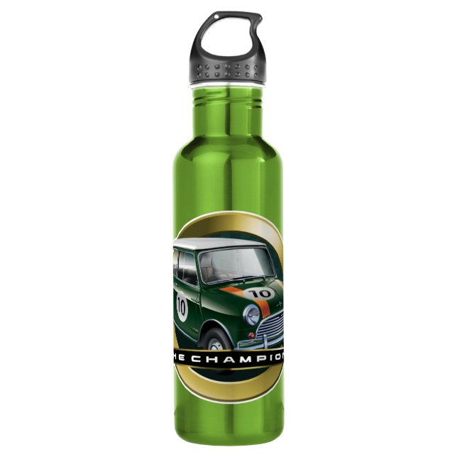 MiniCooper S green Water Bottle (Front)